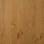 vidaXL FLAM Tavolo da Bar Rettangolare 92x45x110 cm, Tavolo Alto da Pub in Legno Massello di Pino Marrone con Ripiani, Robusto, Finitura Rovere