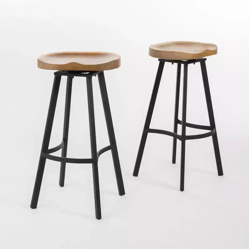 Sgabelli da bar girevoli senza schienale Malia Pinewood and Iron 31,5 pollici ()