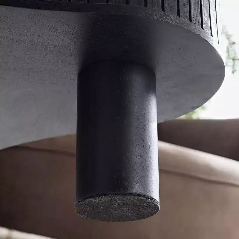 Tavolini da caffè rotondi moderni a incastro a 2 livelli, facili da montare per soggiorno/camera da letto/balcone/giardino