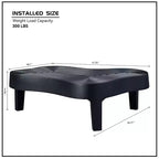 Tavolini da caffè rotondi moderni a incastro a 2 livelli, facili da montare per soggiorno/camera da letto/balcone/giardino