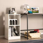 Libreria a 2 ripiani aperta in legno, set organizer per esposizione, cubo porta dischi in vinile