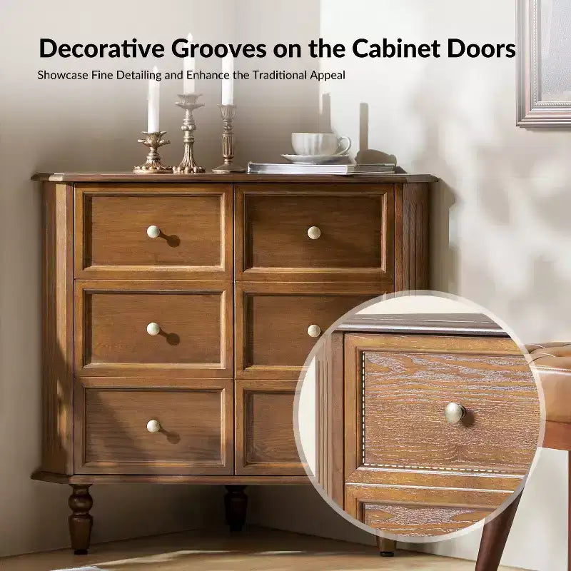 Mobile angolare a 2 ante Roland 30 H con gambe a fuso|ARTFUL LIVING DESIGNS