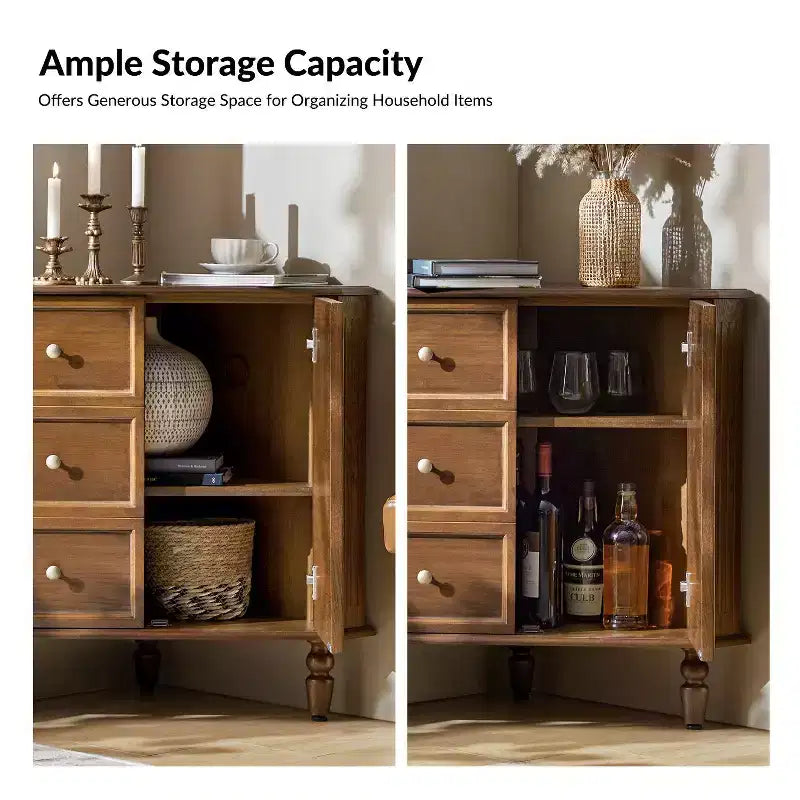 Mobile angolare a 2 ante Roland 30 H con gambe a fuso|ARTFUL LIVING DESIGNS