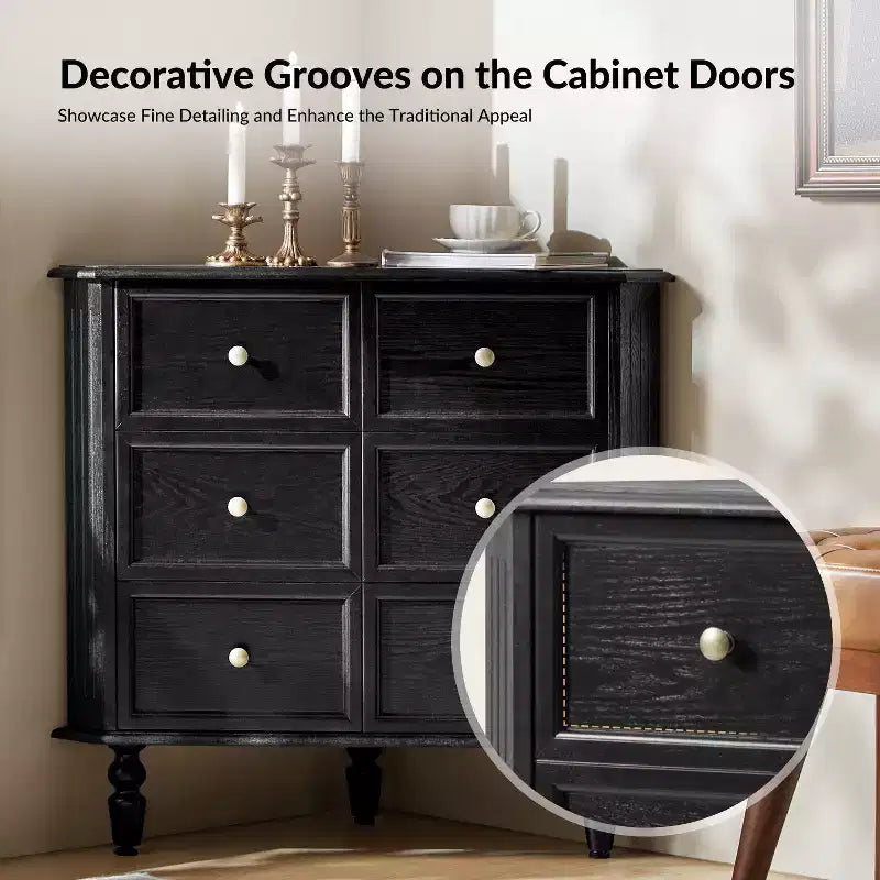 Mobile angolare a 2 ante Roland 30 H con gambe a fuso|ARTFUL LIVING DESIGNS